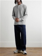 Nike - Logo-Embroidered Cotton-Jersey Polo Shirt - Gray