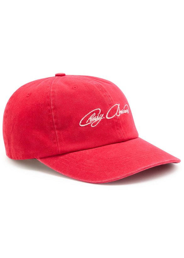 Photo: Cherry Los Angeles American Dad Embroidered Cotton cap - Red - One Size