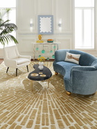 JONATHAN ADLER Ripple Lacquer Mirror