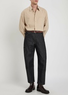 Lemaire Twisted Workwear Barrel-leg Denim Jeans Dark Grey