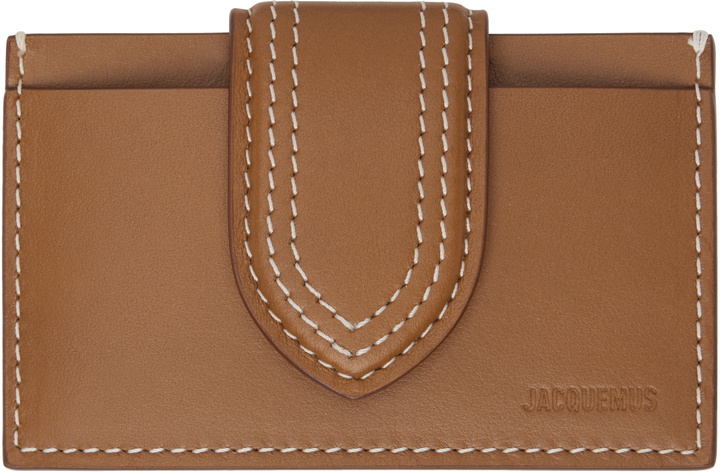 Photo: JACQUEMUS Brown 'The Bambino' Card Holder
