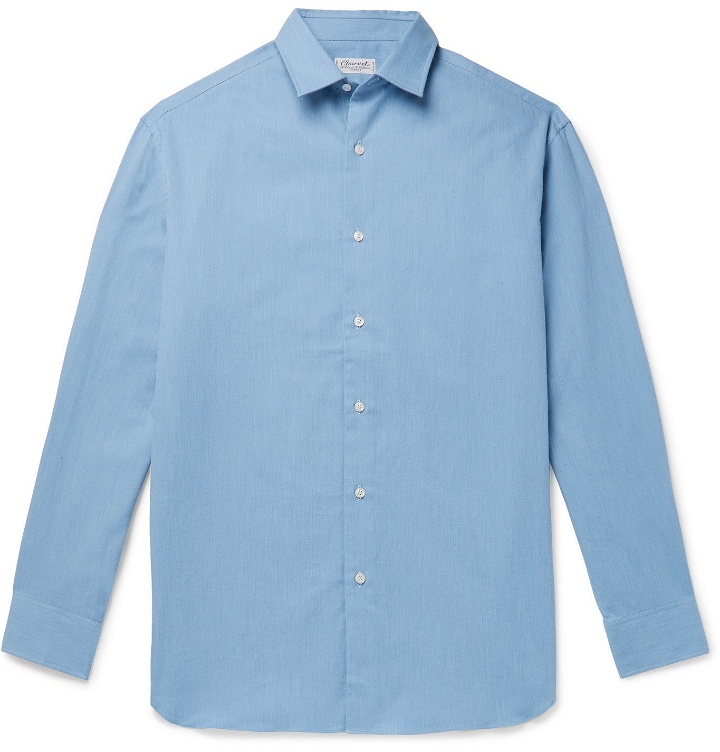 Photo: Charvet - Cotton-Flannel Shirt - Blue