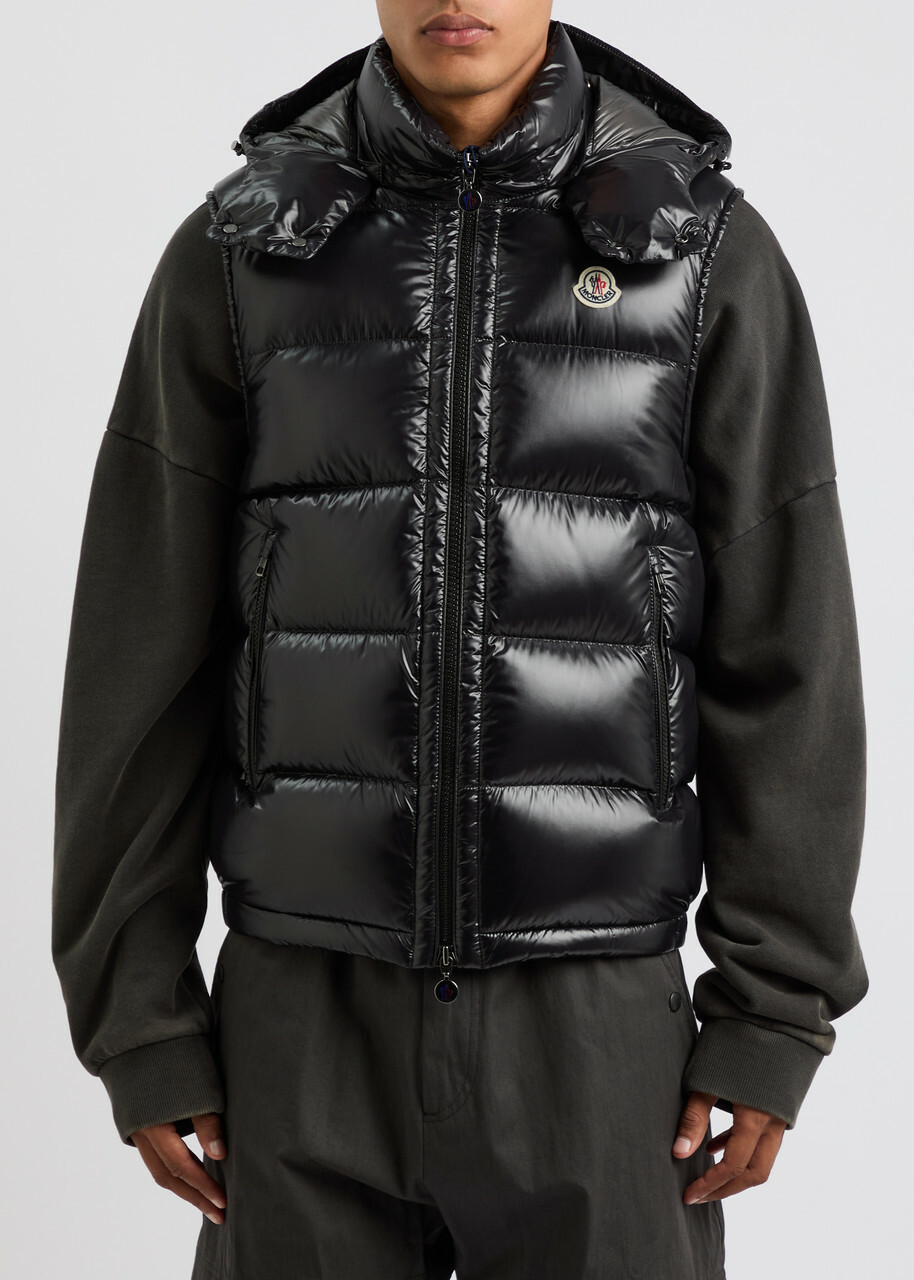 Moncler Bormes Quilted Shell Gilet Black Moncler Moncler Bormes Quilted Shell Gilet Black Moncler