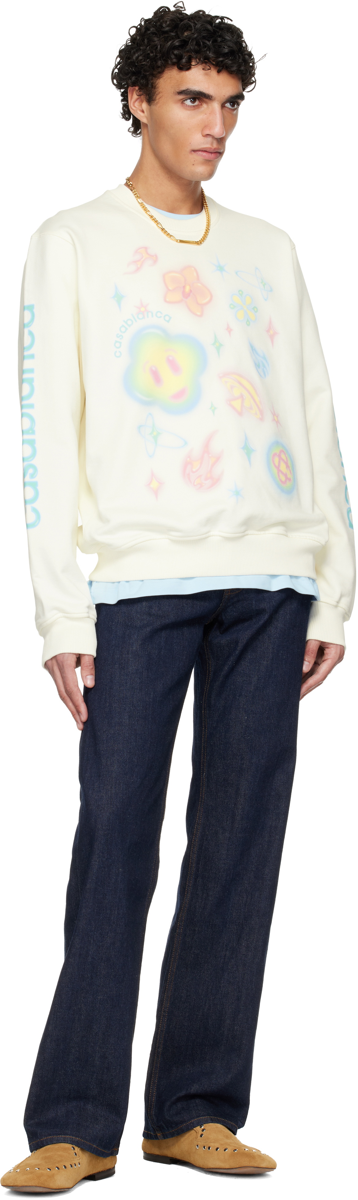 Casablanca Off-White Airbrush Icons Sweatshirt