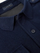 SEASE - Wool-Blend Shirt - Blue