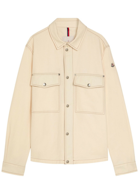 Photo: Moncler Watagua Cotton and Linen-blend Overshirt Ecru