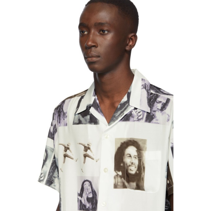 Wacko Maria White Bob Marley Hawaiian Shirt Wacko Maria