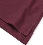 Rubinacci - Wool-Piqué Shirt - Burgundy