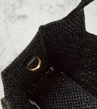 Loewe Mini raffia basket bag