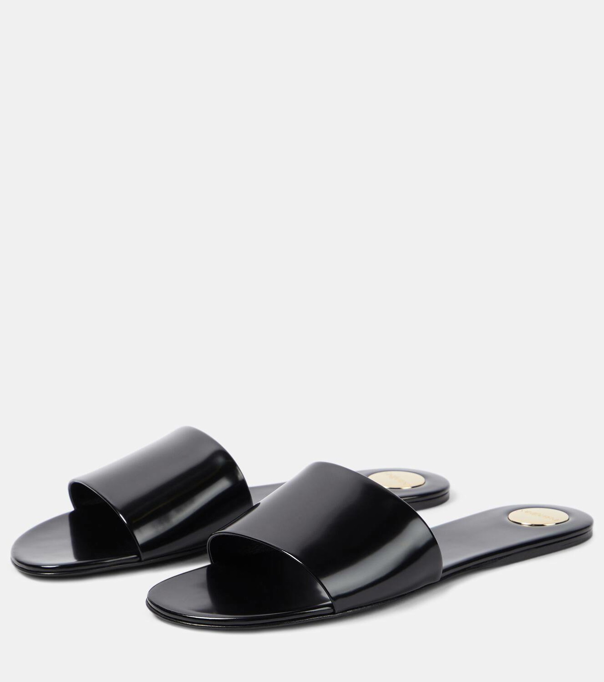 Saint Laurent Carlyle leather slides
