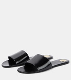 Saint Laurent Carlyle leather slides