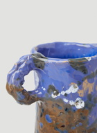 Glased Vase in Blue 