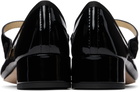 Repetto Black Rose Mary Jane Heels