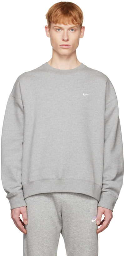Photo: Nike Gray Embroidered Sweatshirt