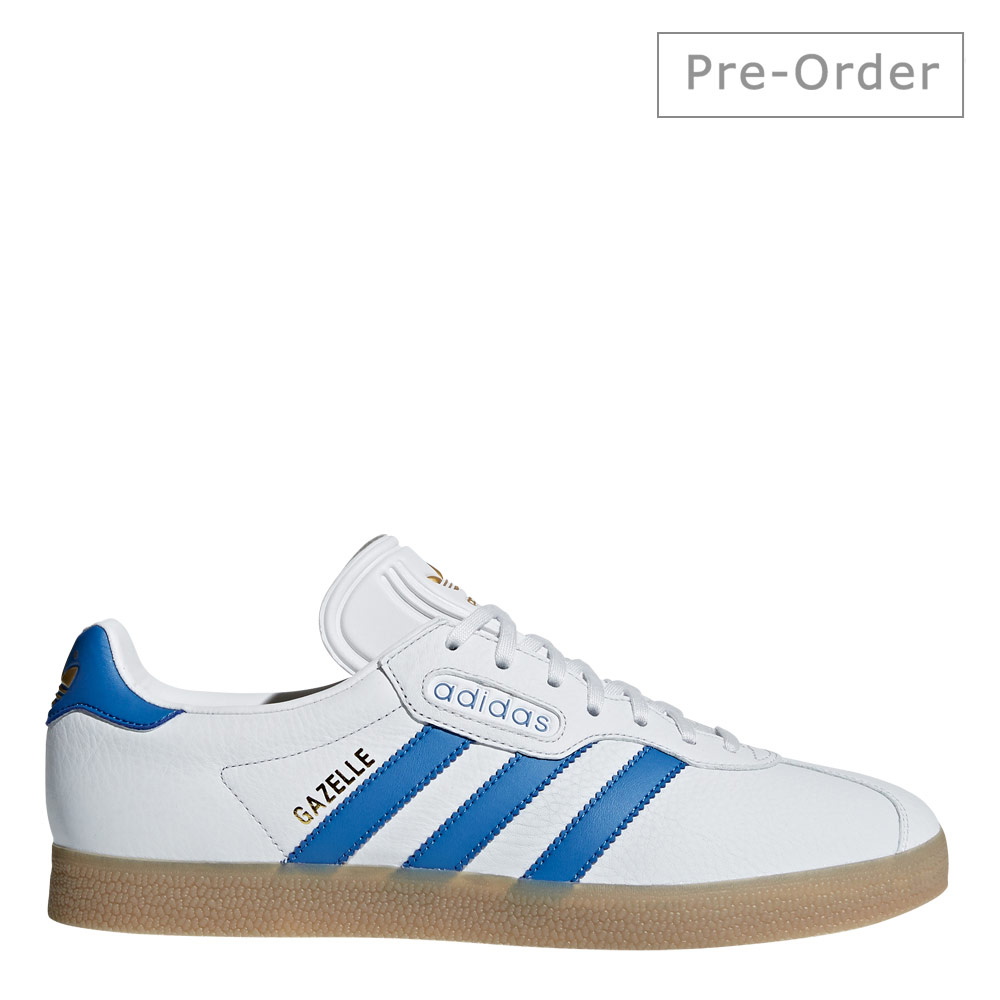 adidas gazelle super white blue