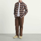 Dubbleware Men's Herringbone Fatigue Pants in Brown