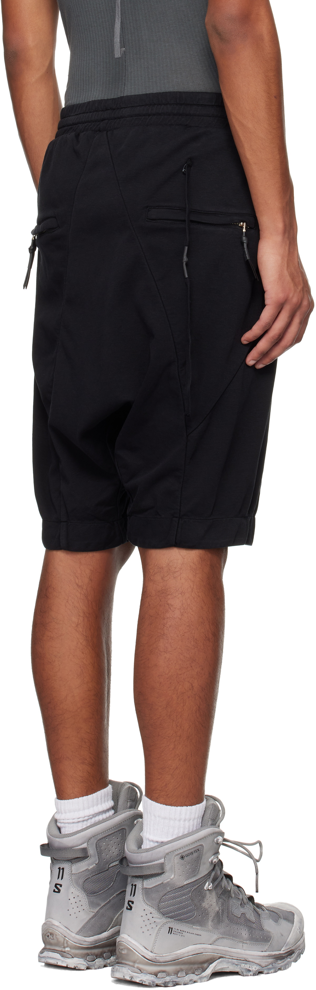 11 by Boris Bidjan Saberi Black P34 Shorts