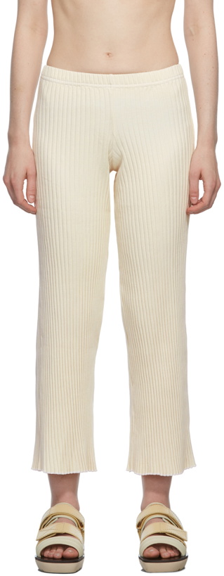 Photo: John Elliott Off-White Ginza Rib Cropped Lounge Pants