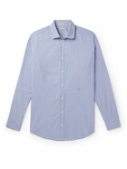 Massimo Alba - Canary Striped Cotton-Seersucker Shirt - Blue