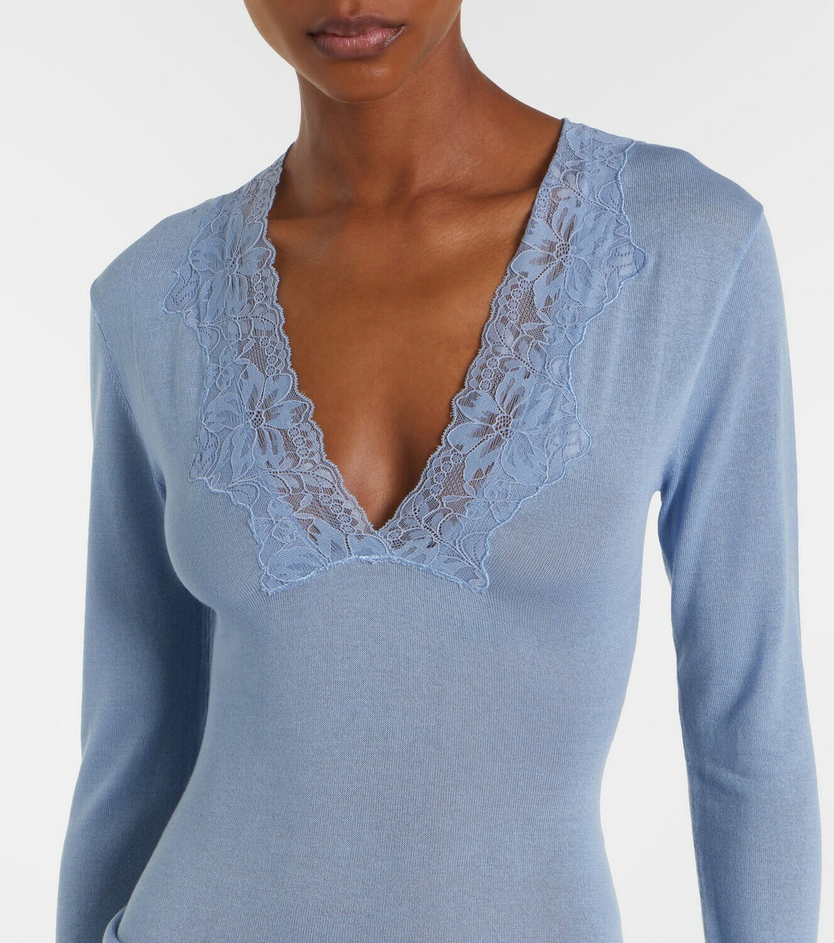 Aya Muse Lace-trimmed maxi dress