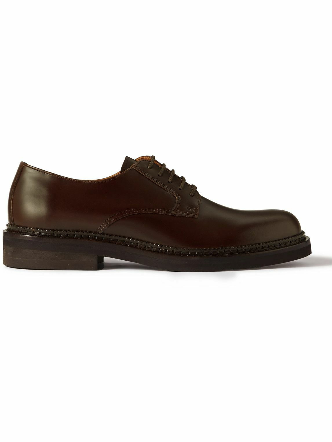 Mr P. - Jacques Leather Derby Shoes - Brown Mr P.