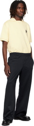 Lacoste Black Loose Fit Fleece Sweatpants