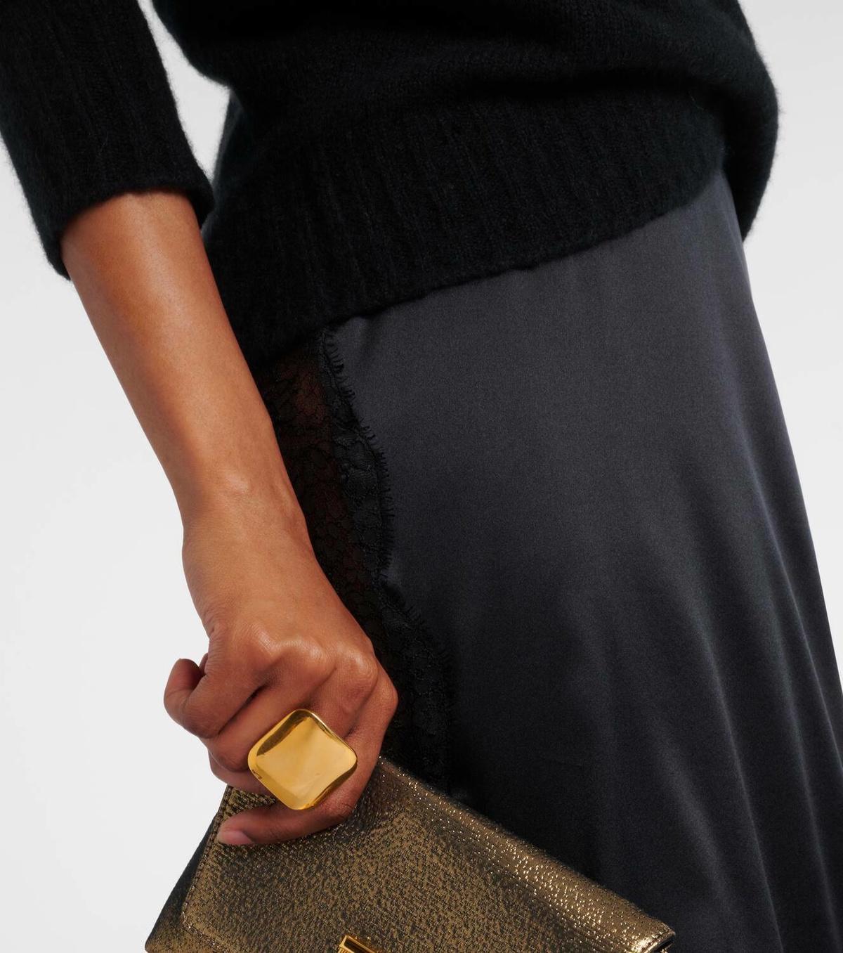 Tom Ford Amy gold-plated ring