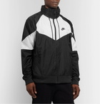 Nike - Sportswear Windrunner Colour-Block Nylon Hooded Jacket - Black
