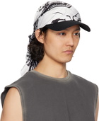 We11done Black & White Bandana Scarf Cap