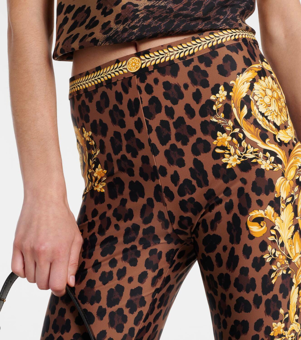 Versace Barocco leopard-print leggings Versace