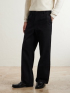 Jeanerica - Genua Straight-Leg Cotton-Blend Chino Trousers - Black