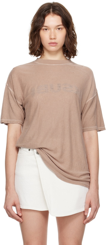 Photo: Ksubi Brown Reverse It Oh G S/S T-shirt