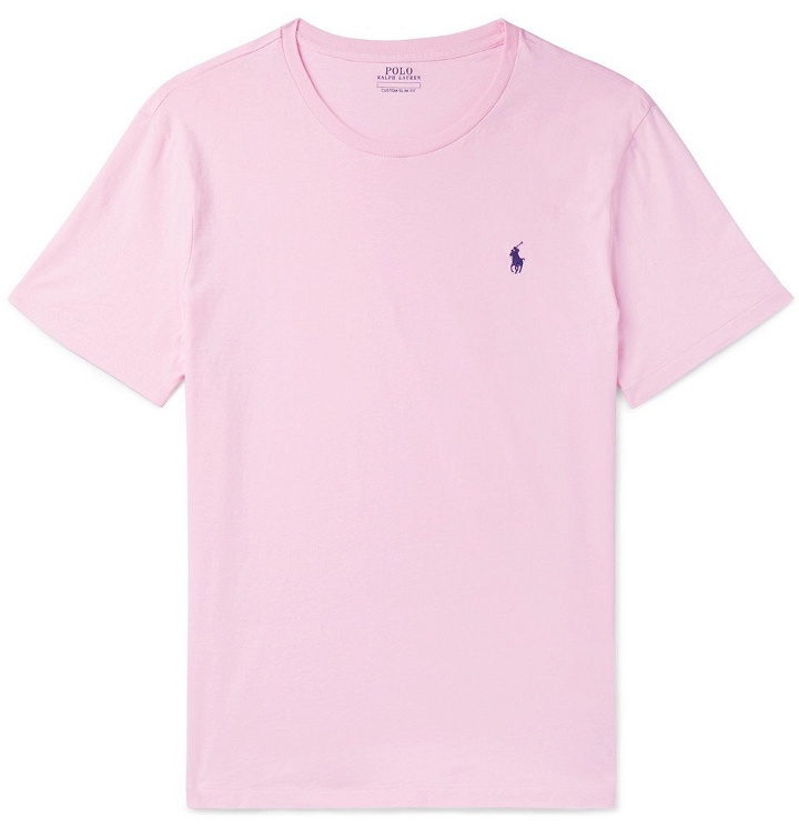 Photo: Polo Ralph Lauren - Slim-Fit Cotton-Jersey T-Shirt - Men - Pink