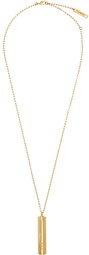 AMBUSH Gold Battery Charm Necklace