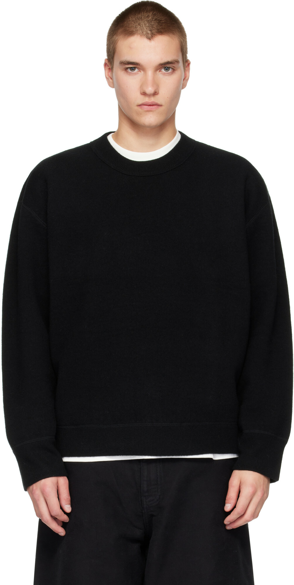Studio Nicholson Black Moray Knit Sweater