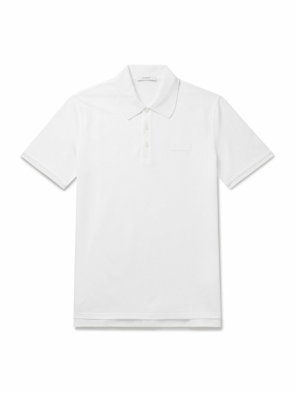 Givenchy - Cotton-Piqué Polo Shirt - White