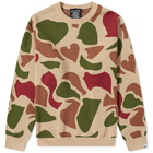 Billionaire Boys Club Men's Camo Crew Knit in Beige