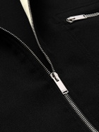 Alexander McQueen - Logo-Embroidered Two-Tone Twill Track Jacket - Black