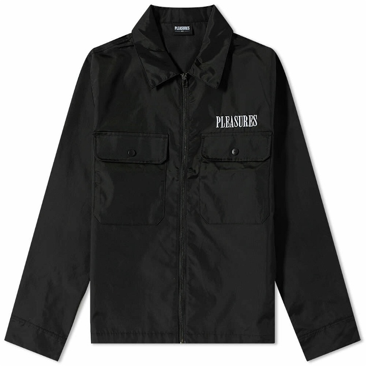 Photo: Pleasures Men's Roland Work Jacket in Black