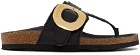 See by Chloé Black Chany Fussbett Thong Sandals