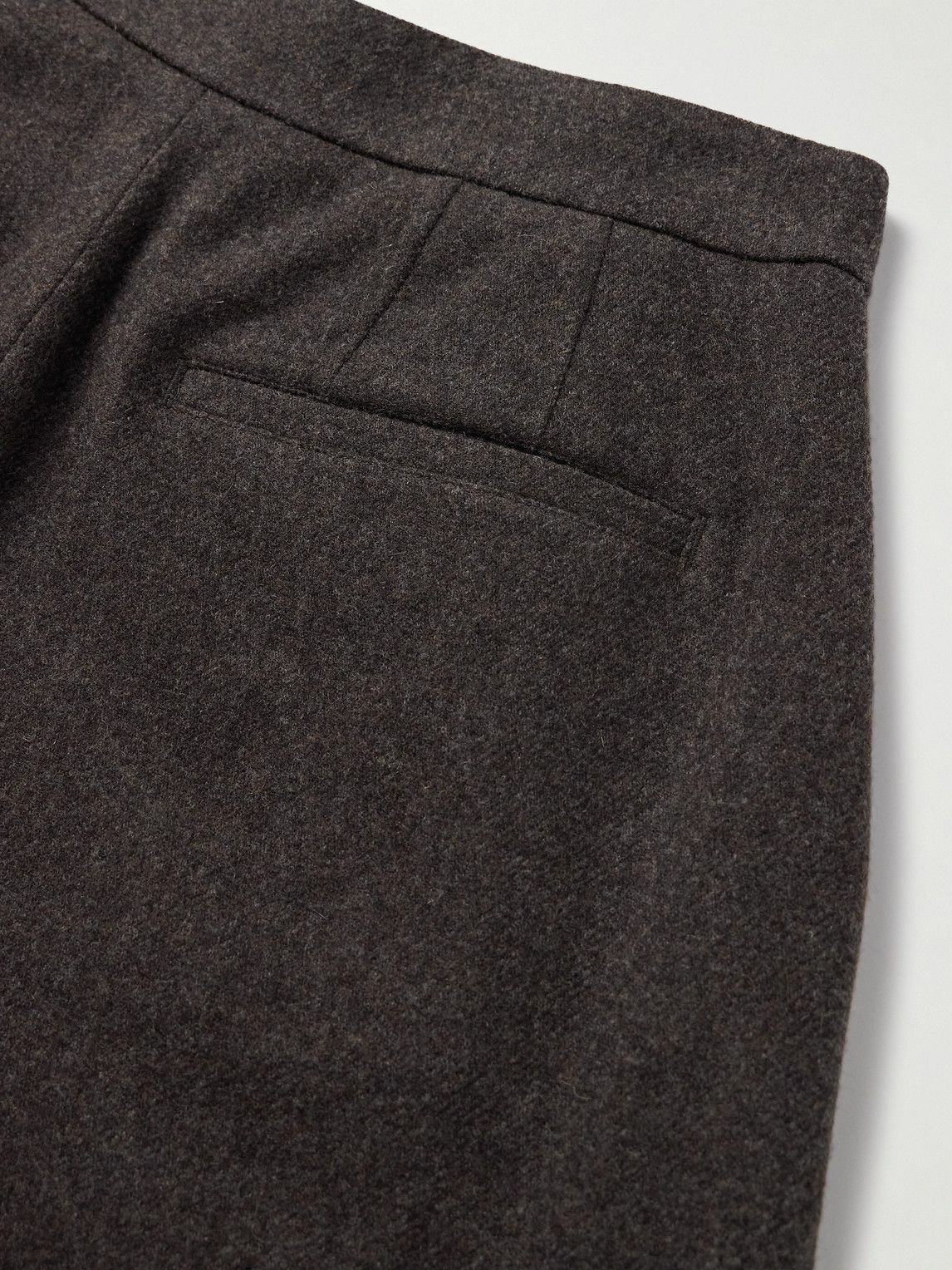 Amomento - Tapered Wool Trousers - Brown