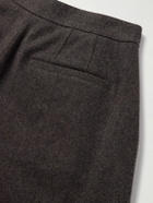 Amomento - Tapered Wool Trousers - Brown