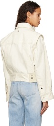 Wooyoungmi Off-White Paneled Denim Jacket