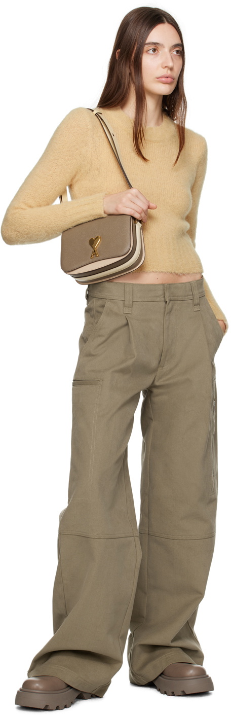 AMI Paris Yellow Brushed Sweater