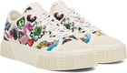 Marc Jacobs White 'The Sticker Canvas Sneaker' Sneakers