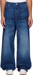 ABRA Blue Mini Skirt Jeans