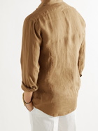 MASSIMO ALBA - Slub Linen Shirt - Brown