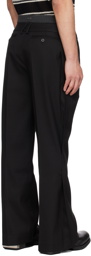 C2H4 Black Corbusian Tailored Trousers