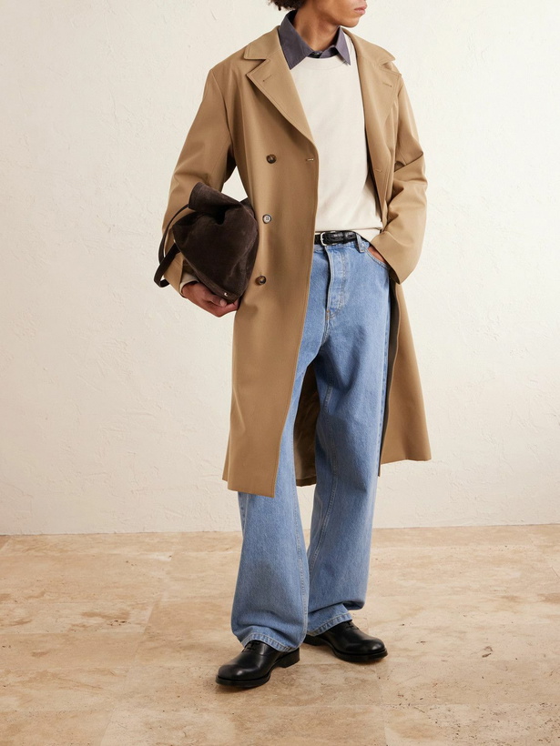 Photo: A.P.C. - Double-Breasted Twill Trench Coat - Neutrals