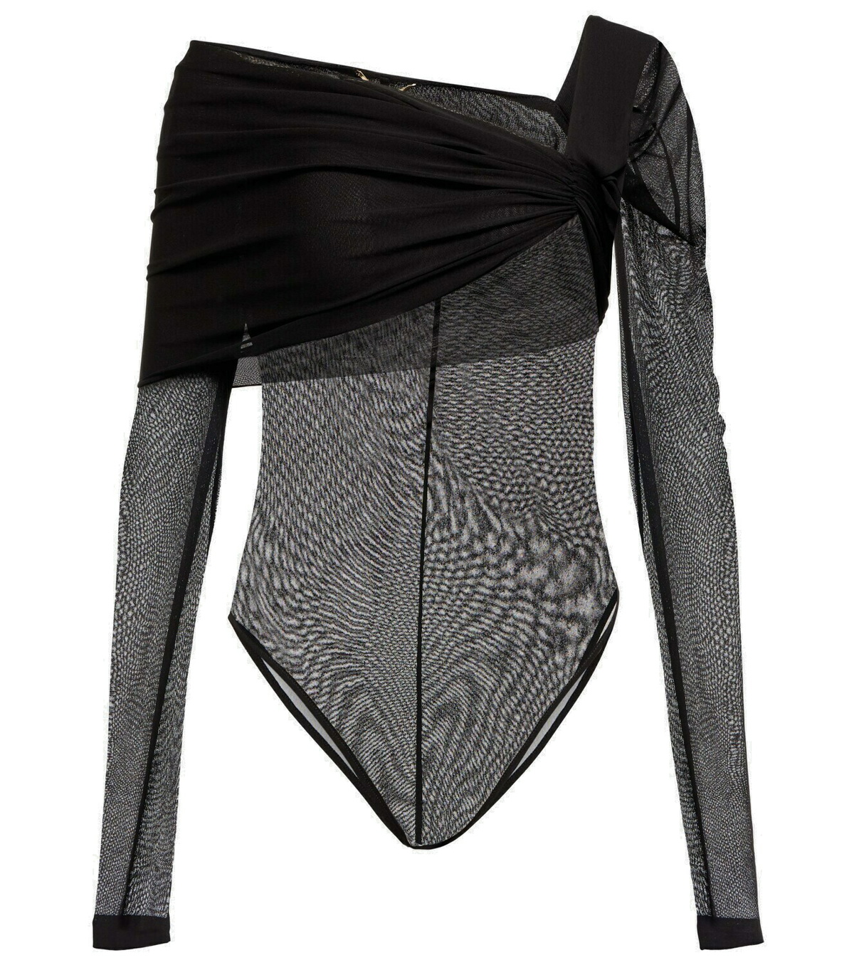 Saint Laurent Black Plunging V-Neck Bodysuit – BlackSkinny